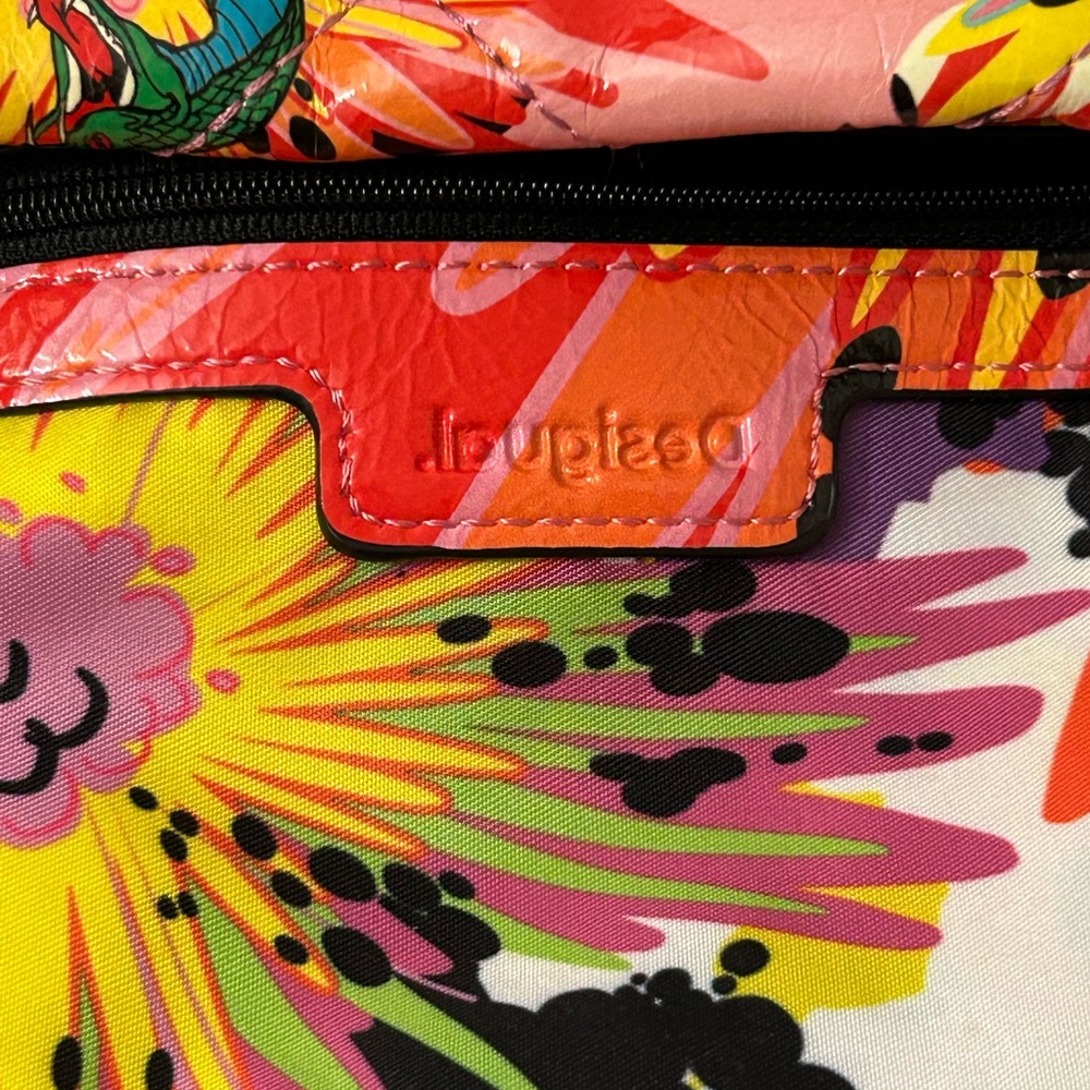 Desigual - Sack Handbag - Multi-Color Drawstring Bucket Bag - Picture 9 of 16